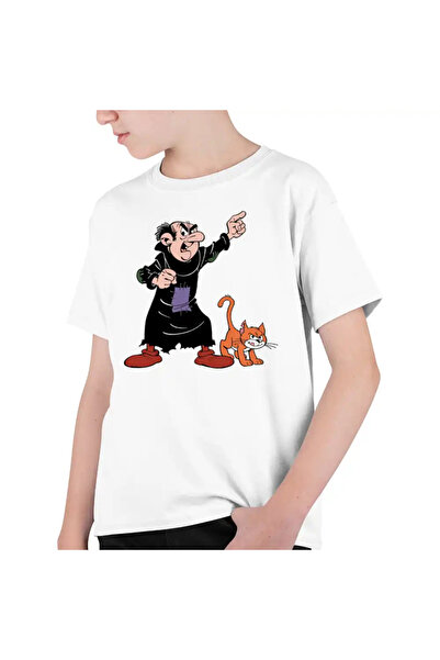 OEM Tricou Copii Baieti Gargamel Azrael Strumfii Vrajitor