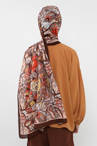 Aisha's Design Patterned Voile Shawl, Sal-111