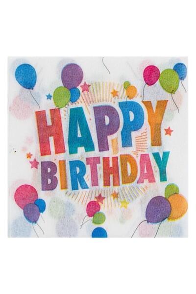 MYONNA IT & E- COMMERCE Χαρτοπετσέτες DeLycs, Χρόνια Πολλά, Σετ 80 τεμαχίων, ...