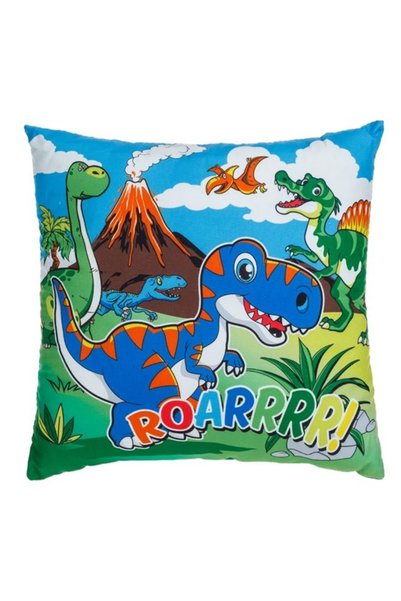OEM Pernă decorativă pentru copii cu dinozaur verde 30x30cm