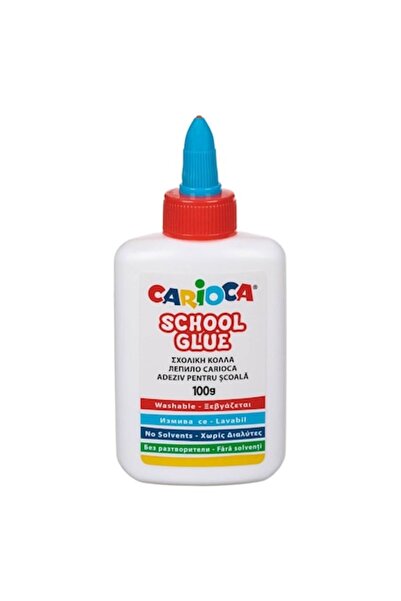 SHOPIENS Carioca School Liquid Glue, White, 100ml, Solvent-free, Washable