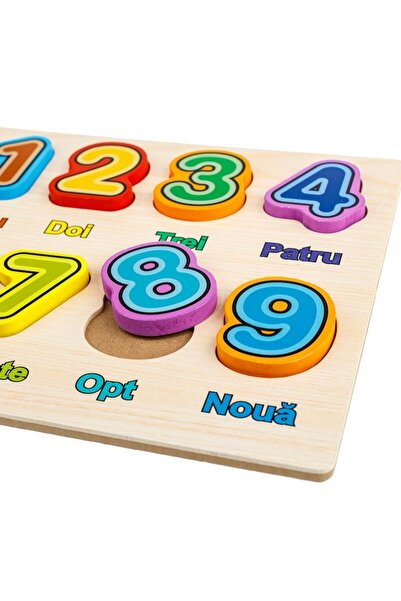 OEM Educational Wooden Puzzle, Numbers, Multicolor, 30x22.5cm