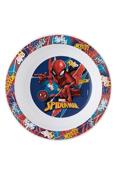 SHOPIENS Deep Plastic Plate, Spiderman, Multicolor, 20 cm, MYONNA IT & E-COMMERCE