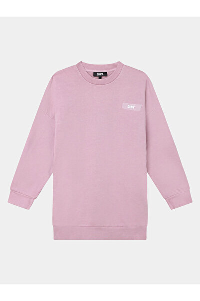 Dkny Rochie tricotată pentru fete D32887 S roz