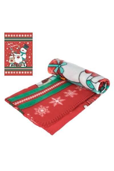 SHOPIENS Christmas Fleece Blanket Santa Claus, Red, 100x75 cm, MYONNA IT & E-COMMERCE