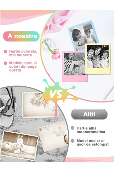 Stone Set of 9 Stone® Thermal Paper Rolls, For Instant Printing Cameras For Children, Universal