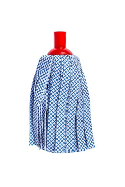 SHOPIENS Mop universal - în carouri albastre, moale, compatibil cu găleata su...