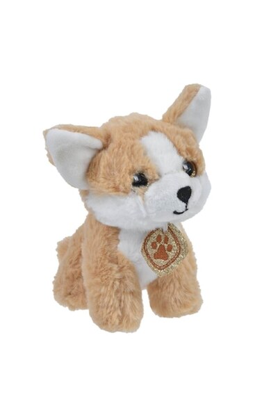 MYONNA IT & E- COMMERCE Plush Chihuahua Toy - MYONNA, brown & white, 15 cm