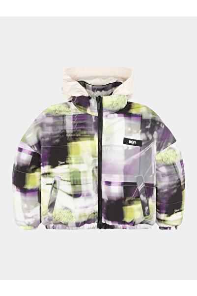 Dkny Girls Winter Jacket D36686 D Colorful