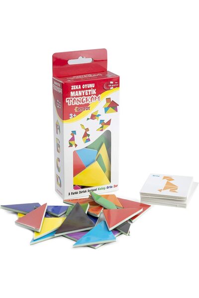 scntoys Manyetik Tangram Buzdolabına Yapışan Tangram -Mıknatıslı Tangram Seti...
