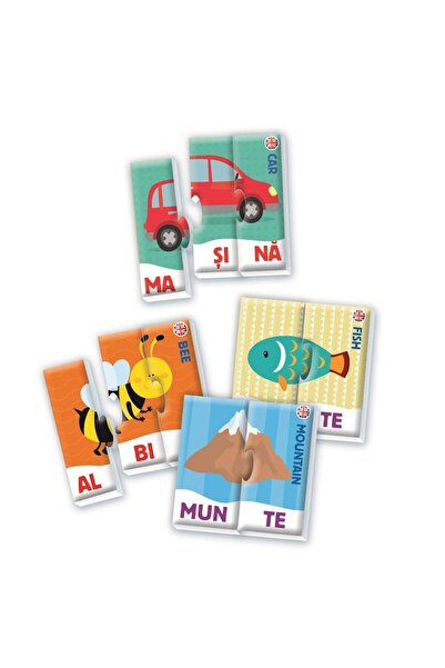 CLEMENTONI Agerino Syllables Educational Game, Multicolor, 60 Pieces, Age 4+