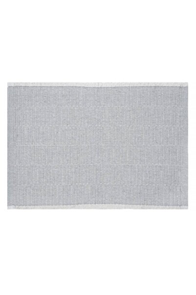 MYONNA IT & E- COMMERCE Suport de masă, model cu dungi, bumbac, gri, 42x30 cm