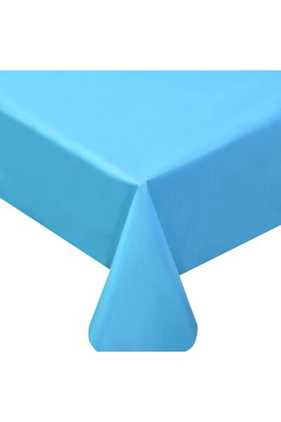 MYONNA IT & E- COMMERCE Disposable Plastic Tablecloth 137x274 cm - Blue