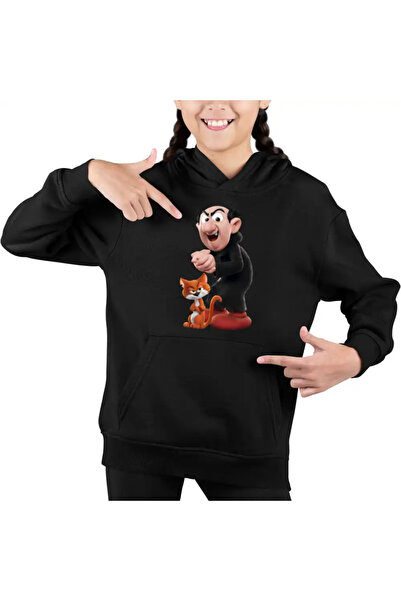 OEM Hanorac Copii Fete Strumfii Gargamel Azrael Vrajitor