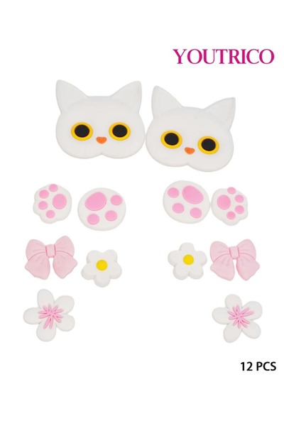 Youtrico Colorful Cartoon Jibbitz Charms - PVC Slipper Ornament Set