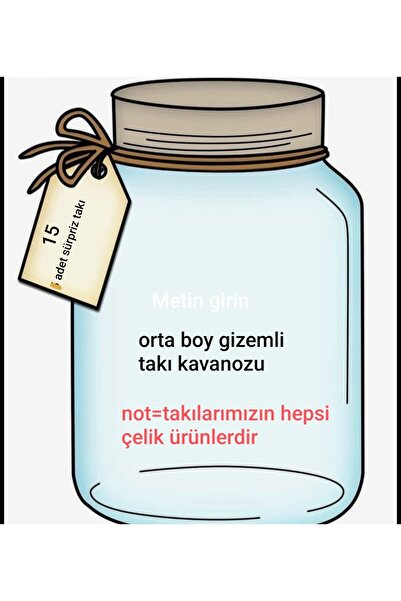 Liva Takı kavanozu orta boy