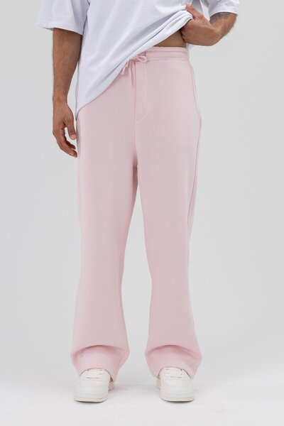 VAMOSCLO Basic Baggy Tracksuit Bottom Pink