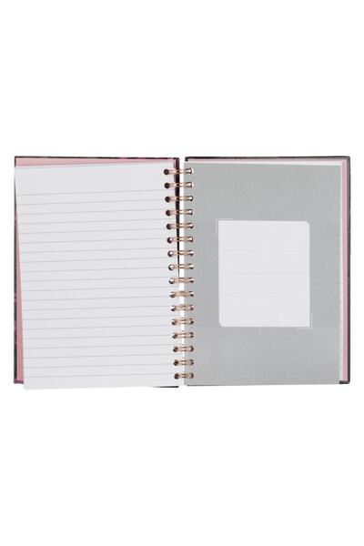 SHOPIENS Dictando Notebook, A5, 3-Subject, Hard Cover, Black & Purple, 96 Sheets