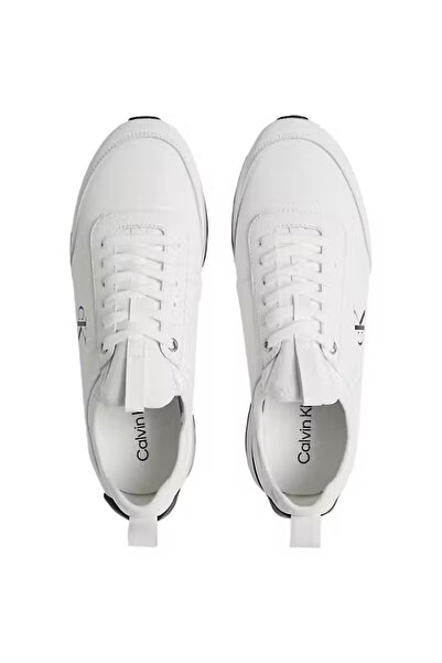 Calvin Klein Erkek Retro Koşu Tarzı Sneaker - Beyaz