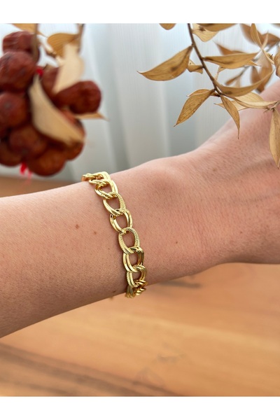 mibrillo سوار من الفولاذ على شكل حلقات متسلسلة