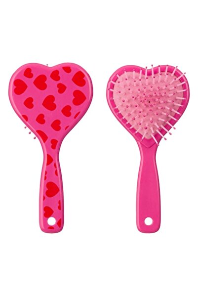 MYONNA IT & E- COMMERCE Perie de păr, plastic, formă de inimă, roz, copii - M...
