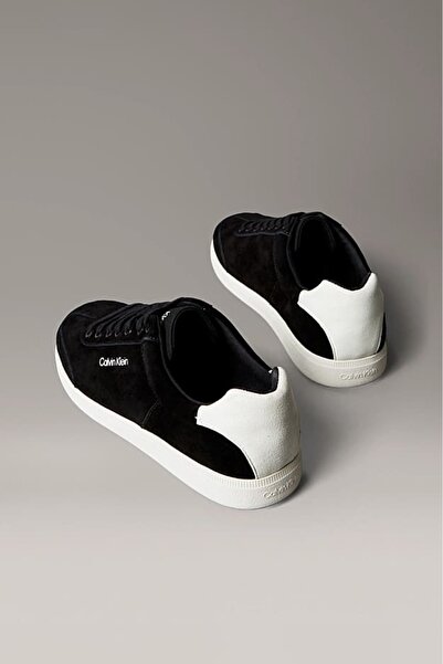 Calvin Klein Férfi Cupsole talpú velúr tornacipő - fekete