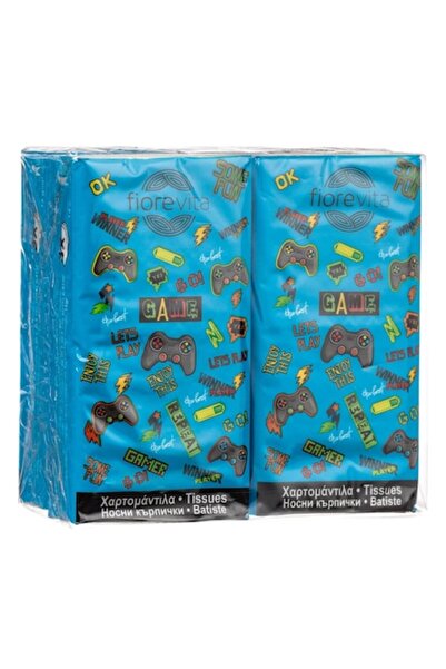 MYONNA IT & E- COMMERCE Fiorevita 3-Ply Nasal Tissues, Gaming Design, Set of 4, Multicolor