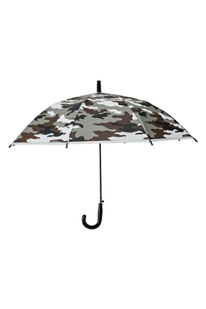 SHOPIENS Children's Automatic Cane Umbrella, Camouflage Pattern, Multicolor, 66 cm