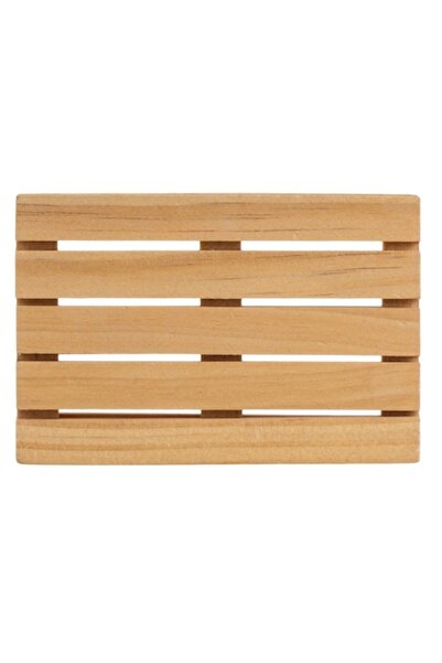 OEM Natural color wooden pallet glass holder 12x8x1.8cm