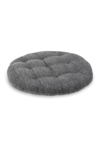 MYONNA IT & E- COMMERCE Round Chair Cushion, Grey, 38x5 cm, Cotton
