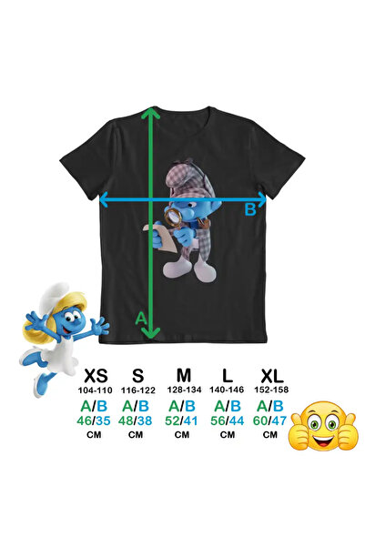 OEM Tricou Copii Fete Strumfii Detectiv Sherlock