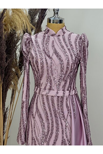 Surikka Βραδινό φόρεμα Eslina με κρεμαστό κρεμαστό στολίδι με χάντρες