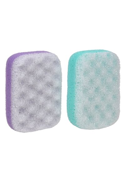 OEM Bureti Baie Spuma, Set 2 Bucati, Verde Deschis si Lila, Suprafata Moale si pentru Masaj