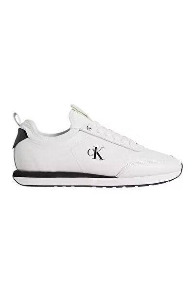 Calvin Klein Erkek Retro Koşu Tarzı Sneaker - Beyaz