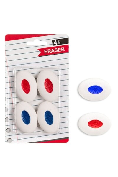 SHOPIENS Erasers Set of 4, Stone Model, Multicolor - MYONNA