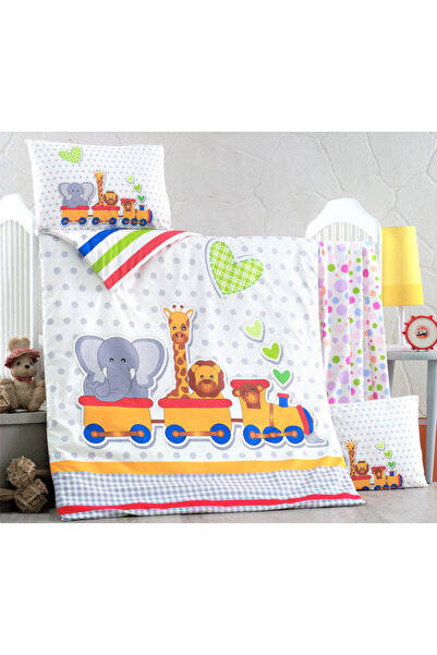 Victoria Home Set lenjerie 6 piese Bumbac Ranforce Madagascar 120x60 cm
