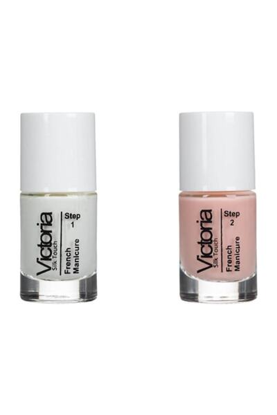 MYONNA IT & E- COMMERCE Set de ojă Victoria French Manicure, roz, 2 bucăți, 11 ml