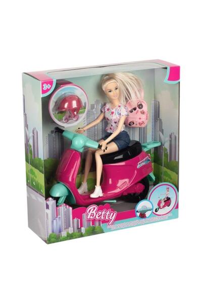 OEM Betty mannequin doll with Vespa scooter, 30 cm