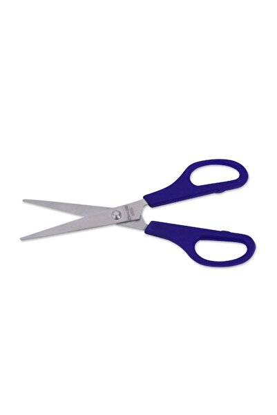 SHOPIENS Office Scissors, 16.5 cm, Sharp Tip, Soft Handle, Blue