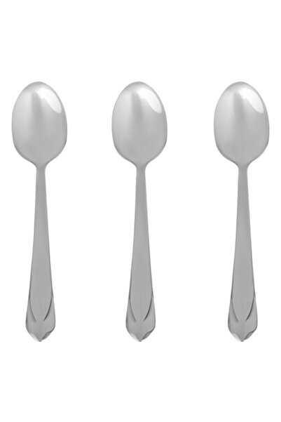 ANTBRO Set Lingurite Tacamuri, Inox, 15cm, Triunghiulare, 3 Bucati