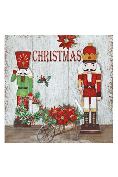 SHOPIENS Χριστουγεννιάτικος Διακοσμητικός Δίσκος, Με τύπωμα Καρυοθραύστης, Πλ...