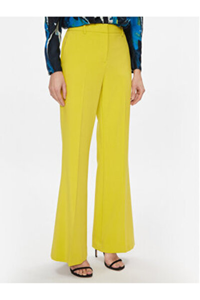 Dkny Women's Fabric Trousers UK3PX024 Yellow