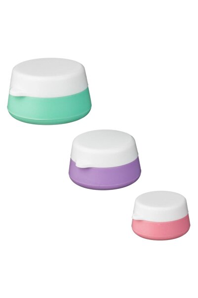 MYONNA IT & E- COMMERCE Travel Silicone Container Set, Multicolor, 10ml/20ml/30ml (3 pcs)
