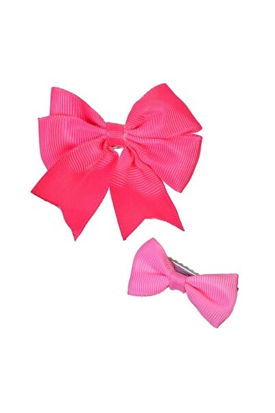 SHOPIENS Set 6 hair clips Shopiens® for girls, two sizes pink/red