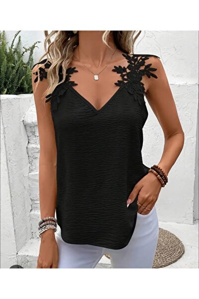 ARDSU Δαντελένια μπλούζα για γυναίκες