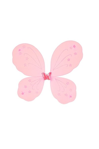 OEM Butterfly wings, pink, with glitter stars, for girls, 37x40 cm