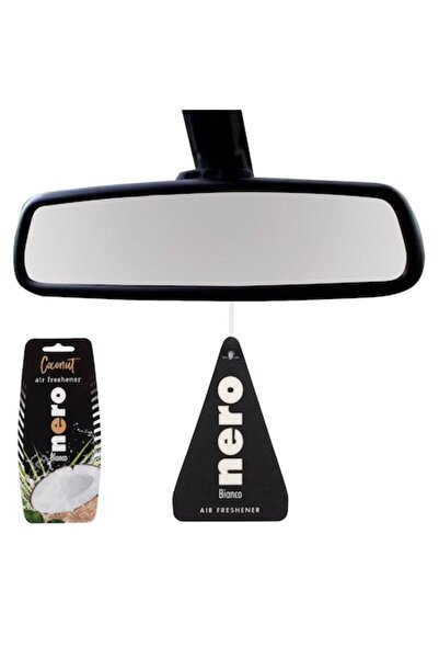 SHOPIENS Odorizant Auto Nero, Bianco, Aroma Nuca de Cocos, Negru, MYONNA IT &...