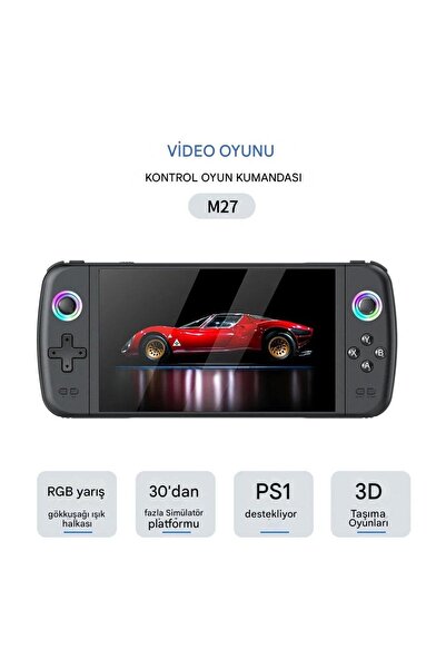 SJGAM M27 7.0 Inç HDMI Çıkışlı Taşınabilir Retro Oyun Konsolu Atari 20000 Oyun