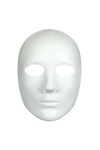OEM Simple Carnival Full Face Mask, White