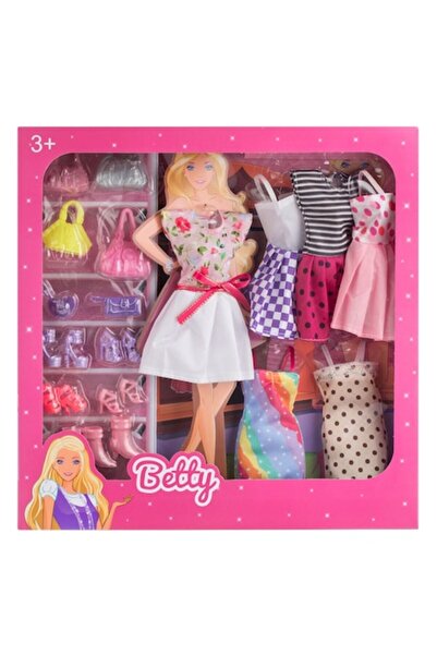 OEM Doll Clothing Boutique, set of 6 dresses and accessories, multicolor